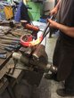 Aufbereitung der alten Zaunfelder in der Schlosserei