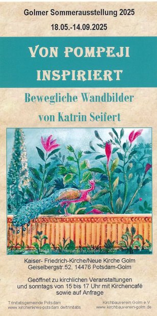Vorderseite Flyer zur Sommerausstellung